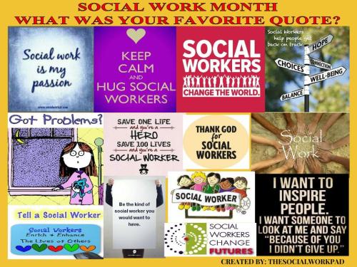Social Work Month Is..